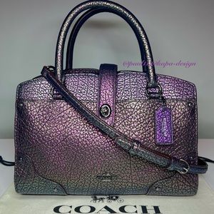 COACH HOLOGRAM HOLOGRAPHIC Slick Mercer 24 Satchel Crossbody Bag LIMITED ED.
